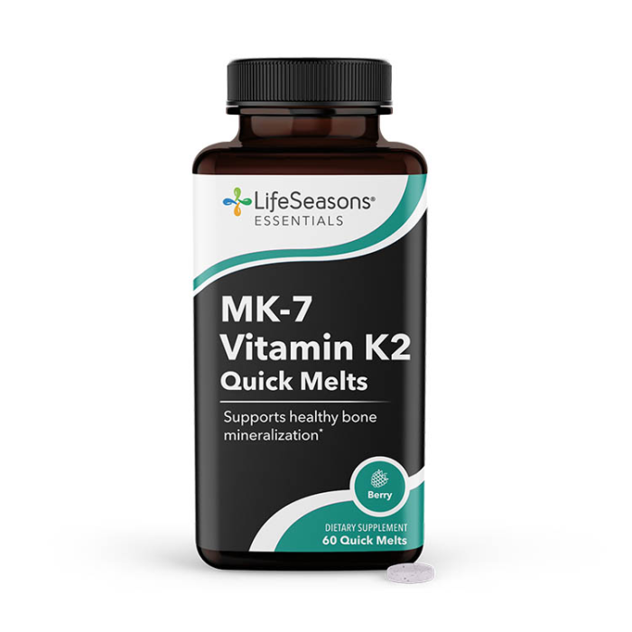 Lifeseasons MK-7 Vitamin K2 Quick Melts, 60 Count