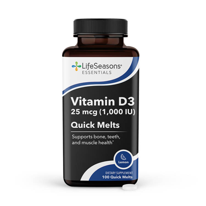 LifeSeasons Vitamin D3 Quick Melts, 100 Count