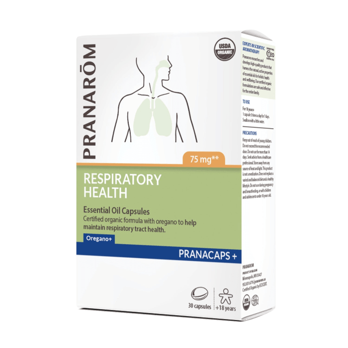 Pranarom Respiratory Health Pranacaps, 30 Capsules