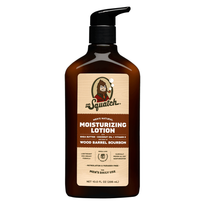 Dr. Squatch Wood Barrel Bourbon Moisturizing Lotion, 10oz.