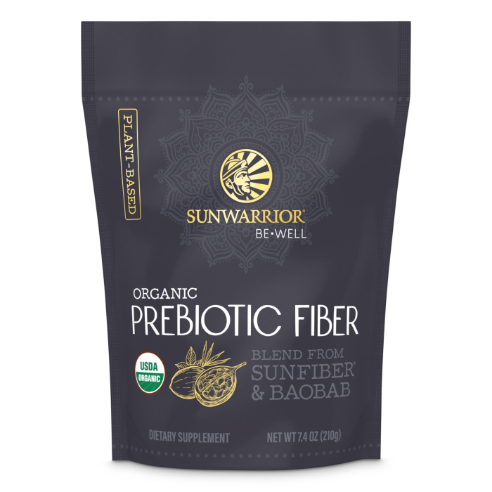 Sunwarrior Be Well Organic Prebiotic Fiber Powder, 210g