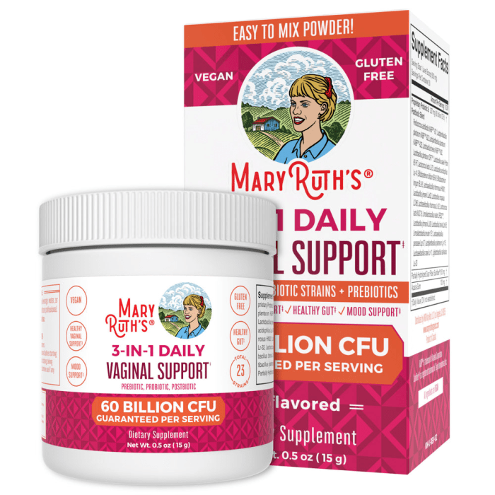 Mary Ruth's 3-in-1 Vaginal Support Powder, 0.5oz.