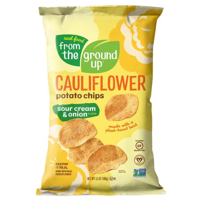 From the Ground Up Cauliflower Potato Chips, Sour Cream & Onion, 3.5 oz.