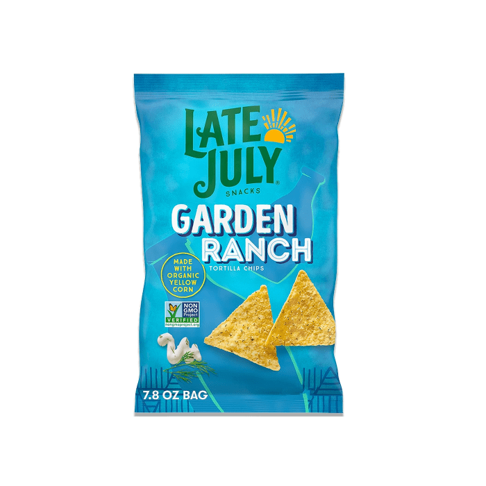 Late July Snacks Garden Ranch Tortilla Chips, 7.8 oz