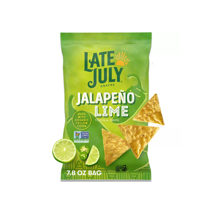 Late July Snacks Jalapeno Lime Tortilla Chips, 7.8oz