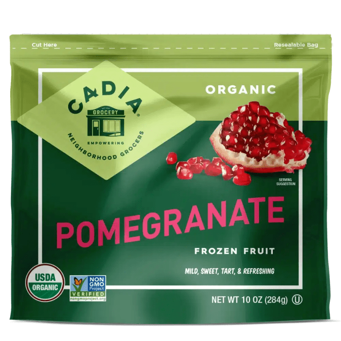 Cadia Frozen Pomegranate Kernels, 10oz.