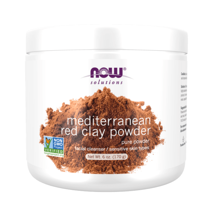 NOW Foods Mediterranean Red Clay Powder - 6 oz.