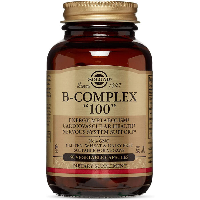 Solgar B-Complex 100, 50 Vegetable Capsules