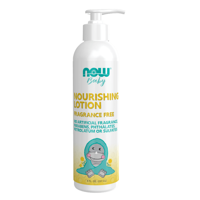 NOW Foods Nourishing Baby Lotion, Fragrance Free - 8 fl. oz.