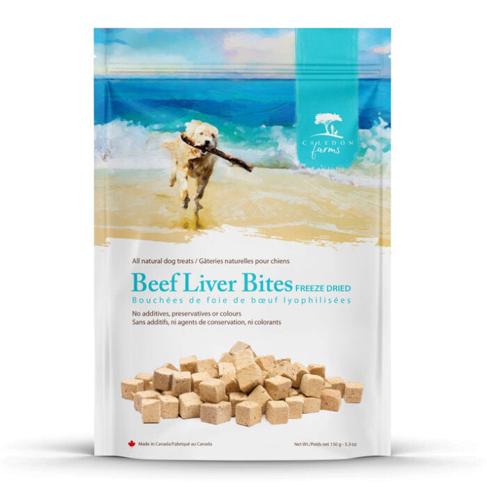 Caledon Farms Freeze Dried Beef Liver Bites Dog Treats, 5.3oz.