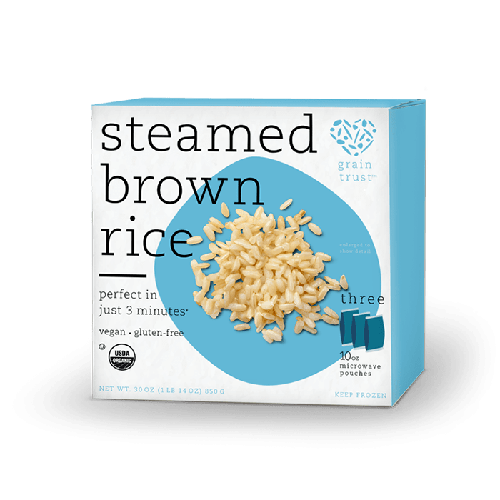 Grain Trust Organic Steamed Brown Rice, 30oz.