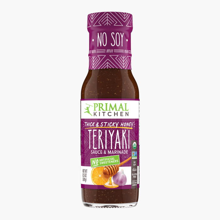 Primal Kitchen Thick & Sticky Honey Teriyaki Sauce, 8.5oz.