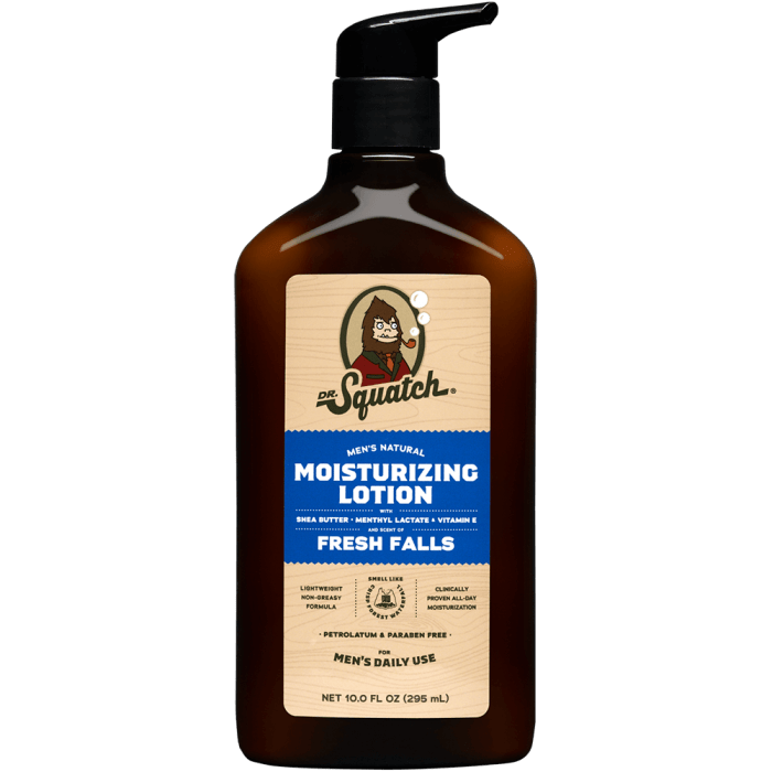 Dr. Squatch Fresh Falls Moisturizing Lotion, 10oz.