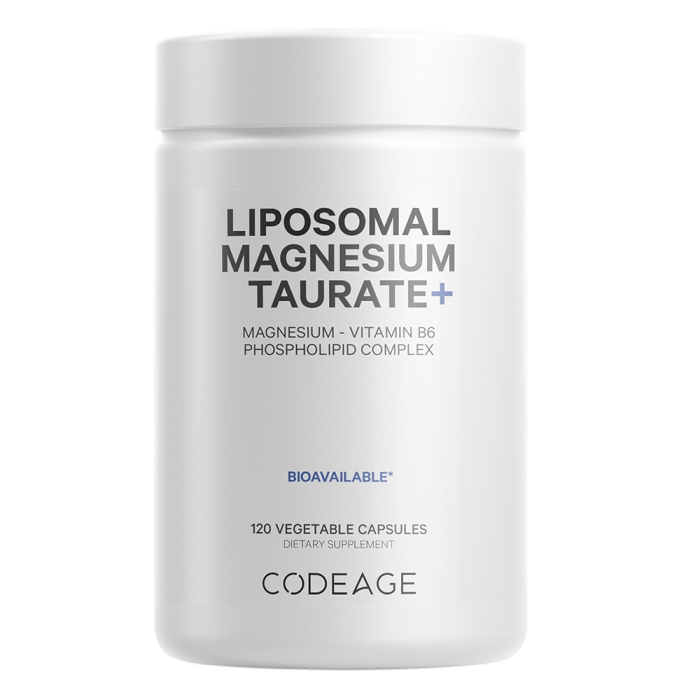 Codeage Liposomal Magnesium Taurate+, 120 Capsules