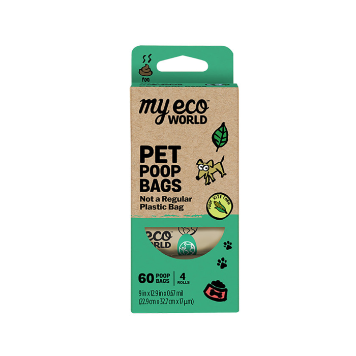 My Eco World Pet Poop Bags, 4 pack