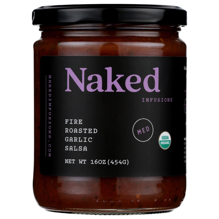 Naked Infusions Salsa Fire Roasted Garlic, 16oz.