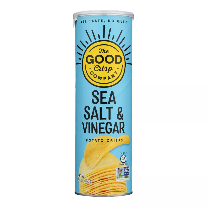 The Good Crisp Company Sea Salt & Vinegar Potato Crisps, 5.6oz.