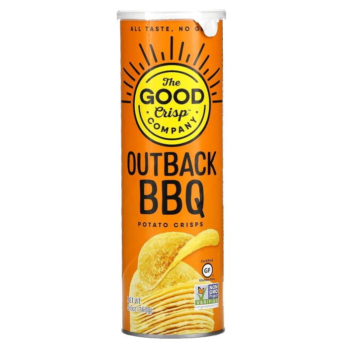 The Good Crisp Company Potato Crisps Outback BBQ, 5.6oz.