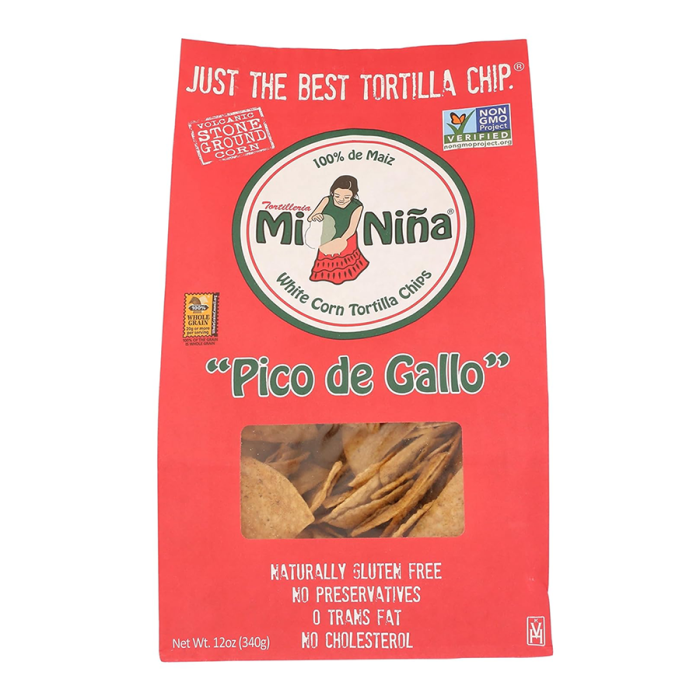 Mi Nina White Corn Pico De Gallo Tortilla Chips, 12oz.