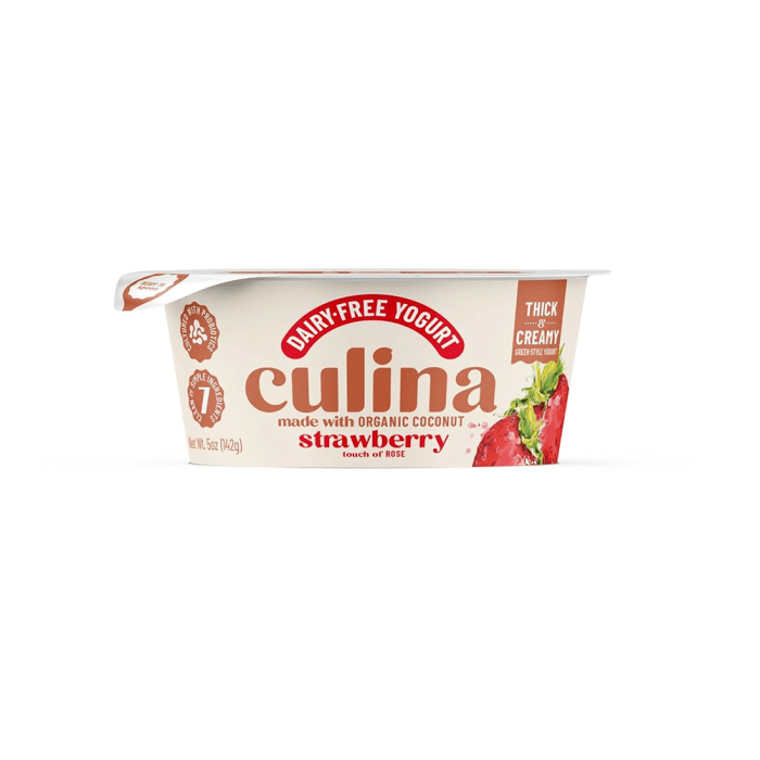 Culina Strawberry Rose Coconut Yogurt, 5 oz.