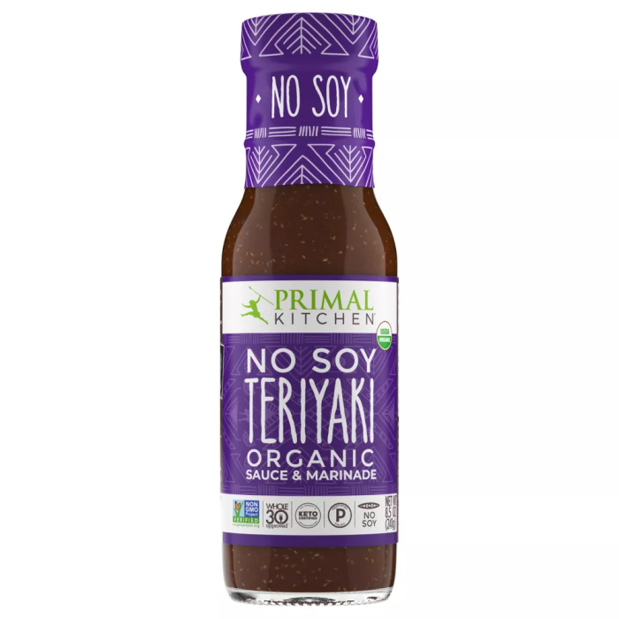 Primal Kitchen No Soy Teriyaki Organic Sauce & Marinade, 8.5oz.