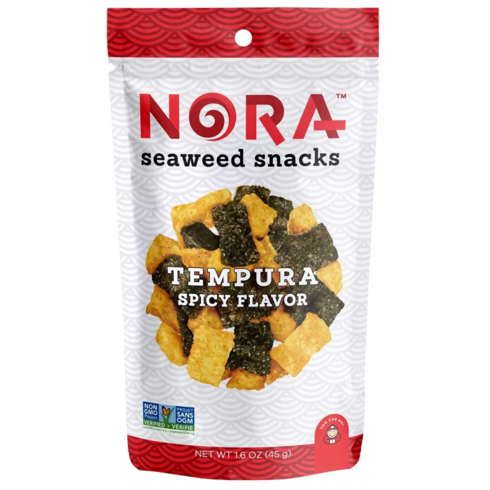 Nora Snacks Seaweed Tempura Spicy, 1.6oz.