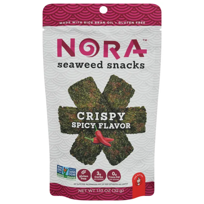 Nora Seaweed Snacks Spicy Crispy, 1.13oz.