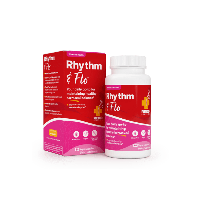 Redd Remedies Rhythm & Flo, 60 Capsules