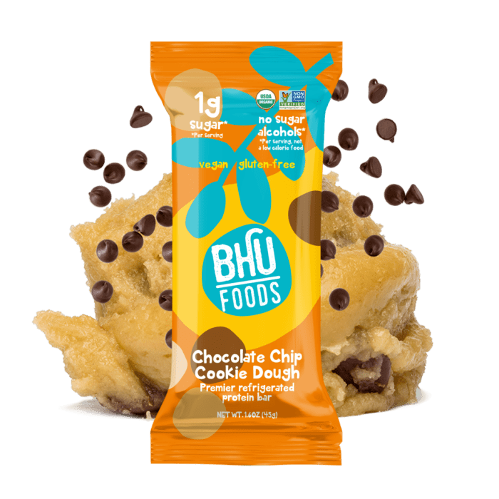 BHU Foods Keto Protein Bars Chocolate Chip Cookie Dough, 1.6oz.