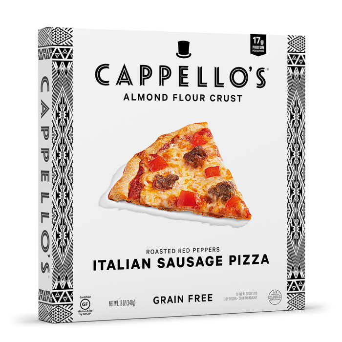 Cappello's Italian Sausage & Roasted Red Peppers Pizza, 12oz.