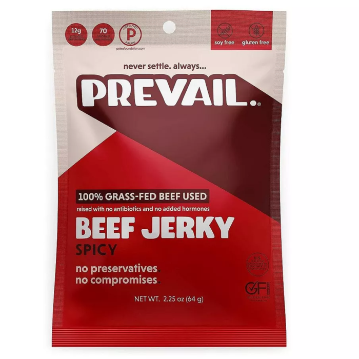 Prevail Spicy Beef Jerky, 2.25oz.