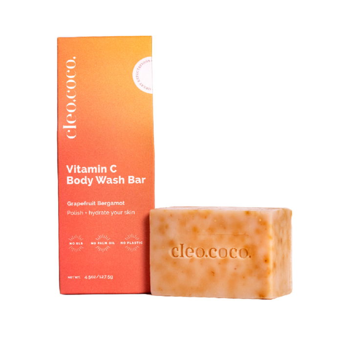 Cleo+Coco Vitamin C Body Wash Bar, 4.5oz.