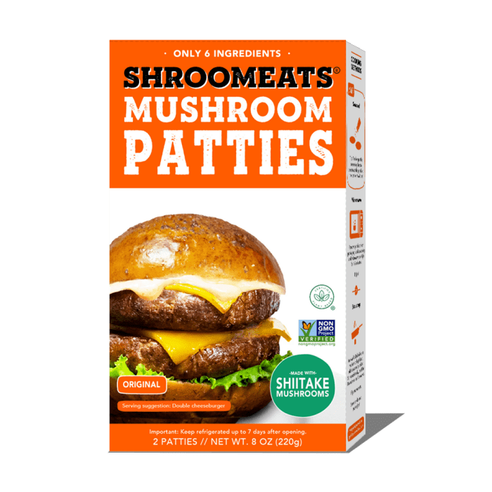 Shroomeats Mushroom Patties, 8oz.