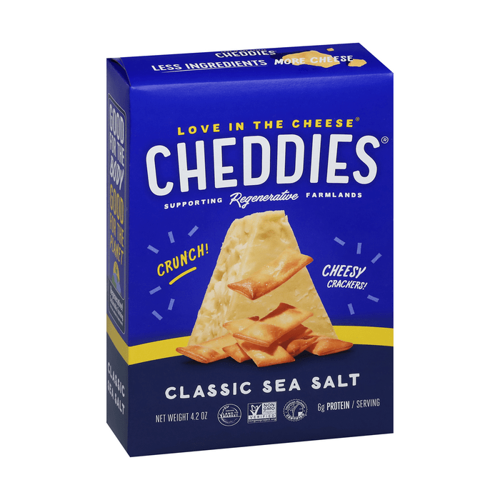 Cheddies Cheddar Cheese Classic Sea Salt Crackers, 4.2oz.