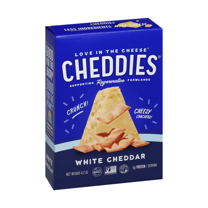 Cheddies Crackers White Cheddar Flavor, 4.2oz.