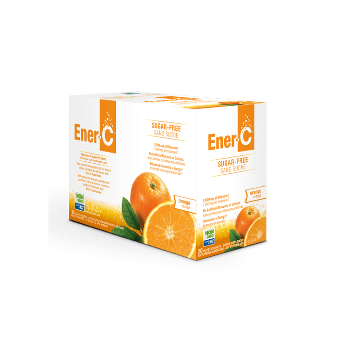 Ener-C Sugar Free Orange Vitamin C Drink Mix, 30 count