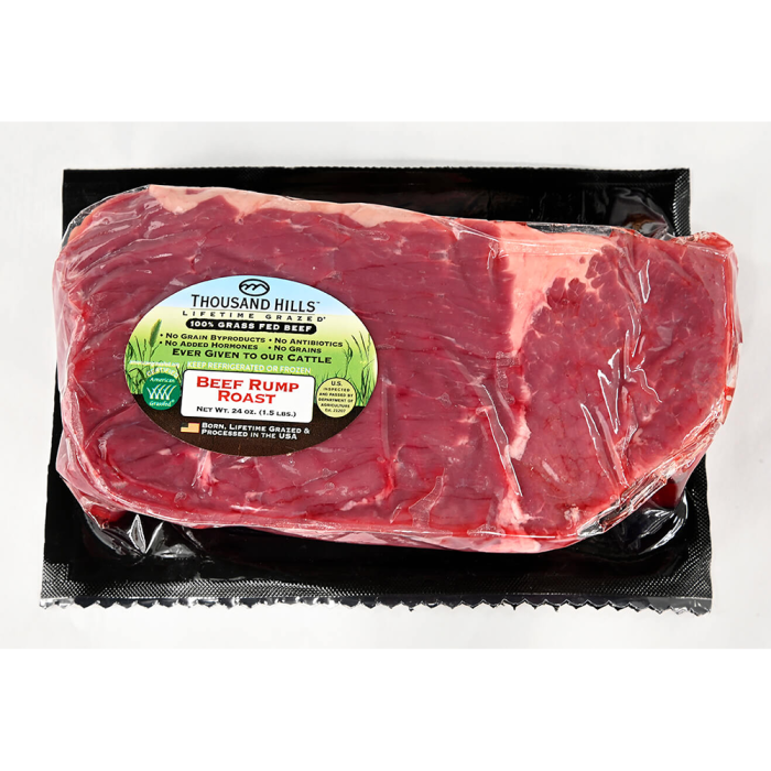 Thousand Hills Lifetime Grazed Beef Rump Roast, 24oz.