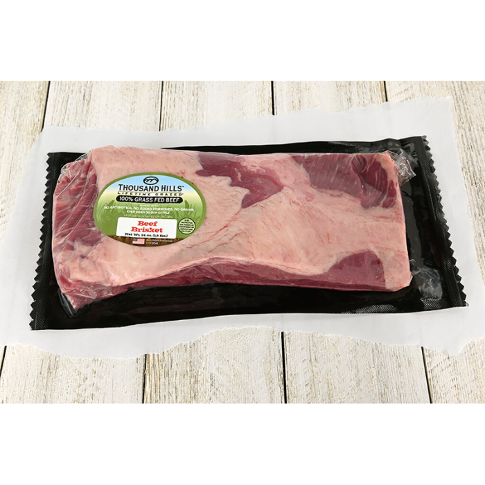 Thousand Hills Lifetime Grazed Grass Fed Beef Brisket, 24oz.