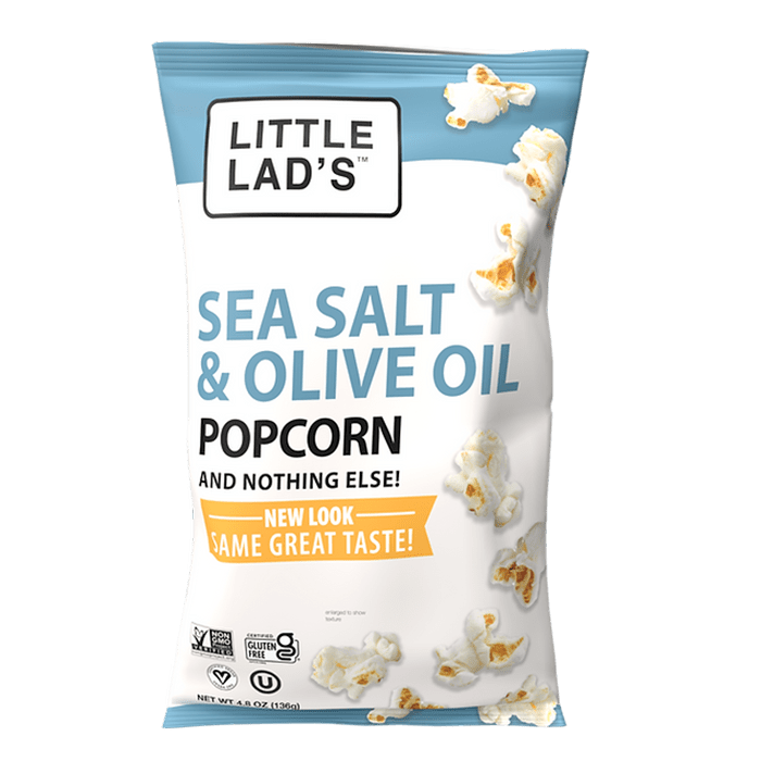 Little Lads Sea Salt and Olive Oil Popcorn, 4.8oz.