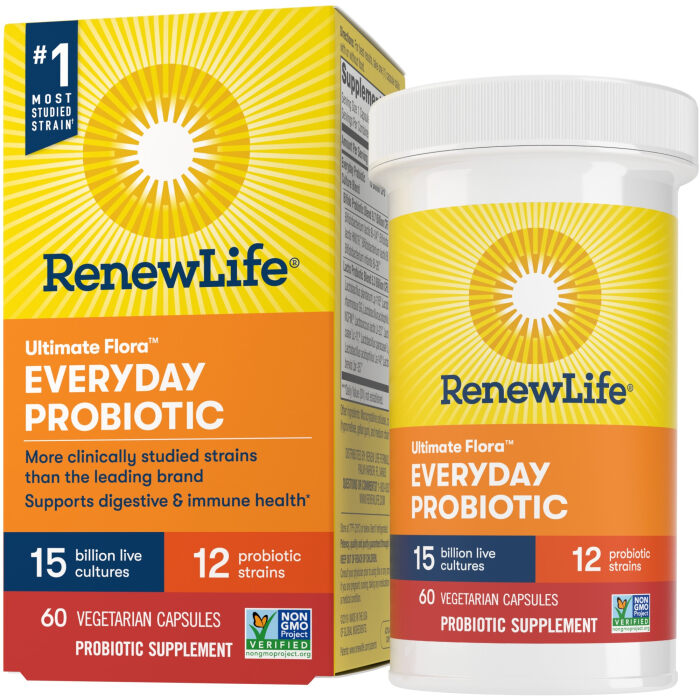 Renew Life Ultimate Flora Everyday Probiotic, 60 Capsules