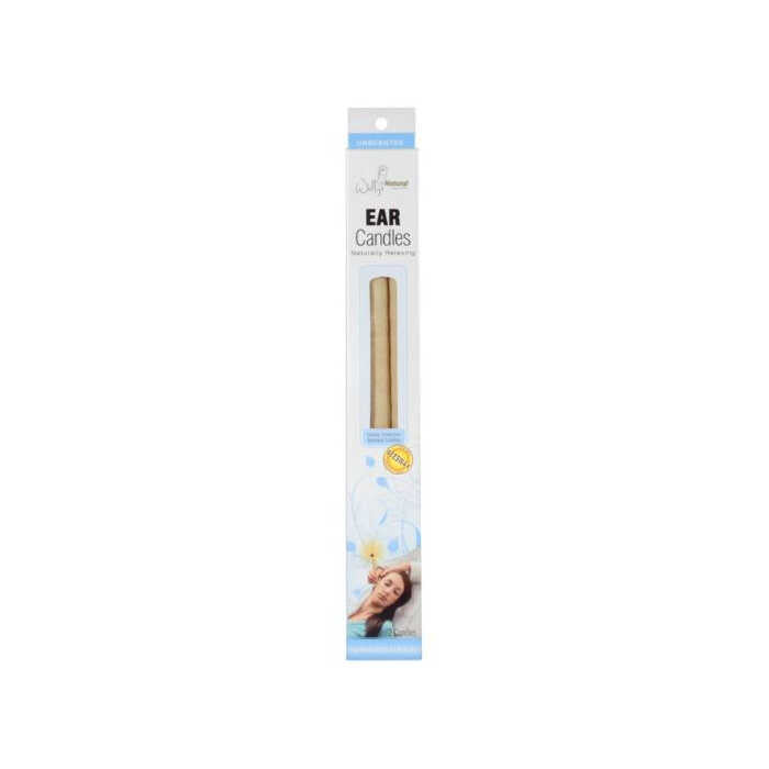 Wally's Natural Unscented Beeswax Ear Candles, 2 pk.