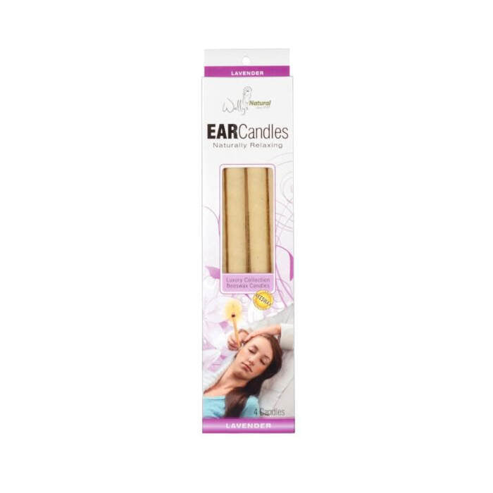 Wally's Natural Lavendar Beeswax Ear Candles, 4 pk.