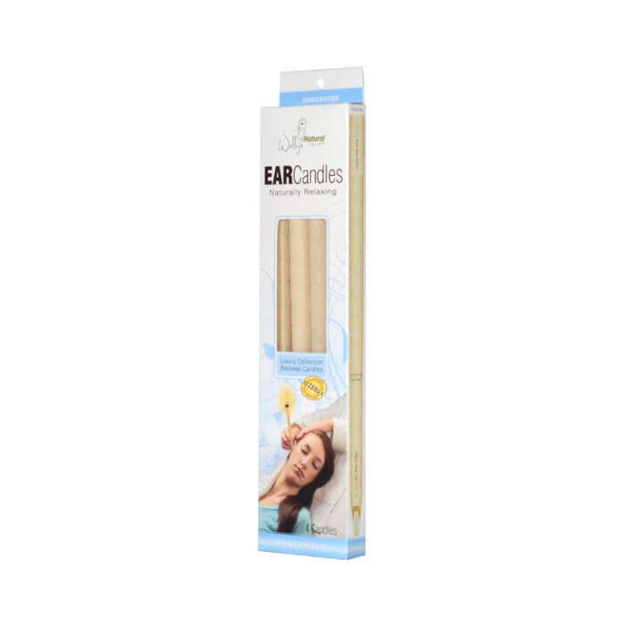 Wally's Natural Unscented Beeswax Ear Candles, 4 pk.