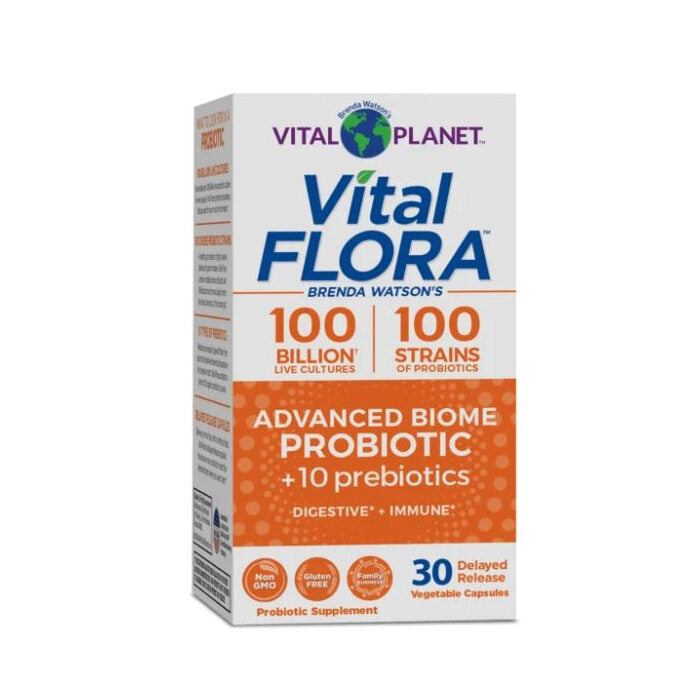 Vital Planet Vital Flora Advanced Biome Probiotic, 30 Capsules