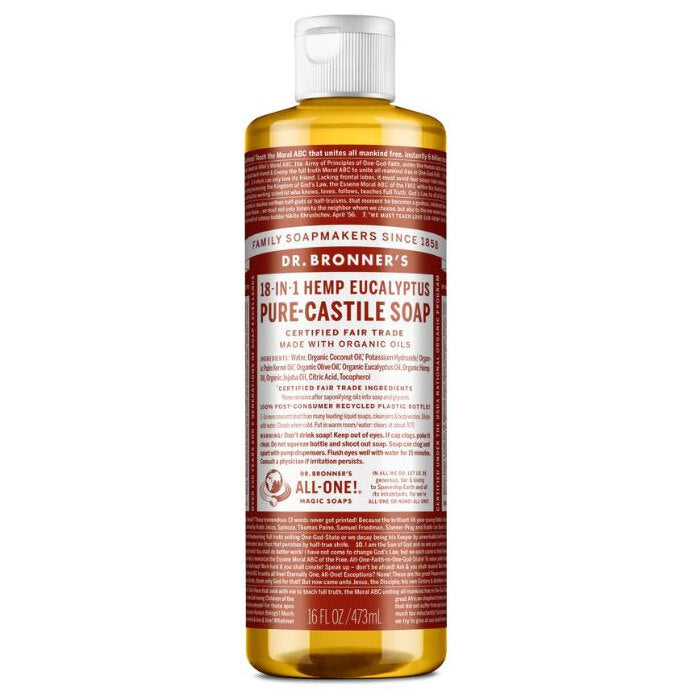 Dr. Bronner's Eucalyptus Pure-Castile Liquid Soap, 16 oz.