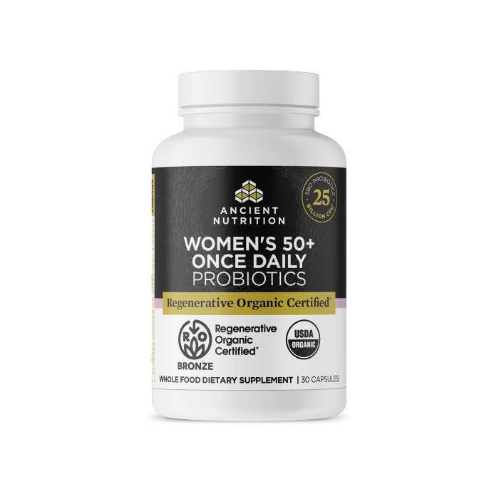 Ancient Nutrition Regenerative Organic Certified™ Women's 50+ Once Daily Probiotics, 30 count