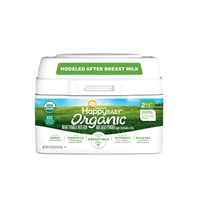 Happy Baby Organic Infant Formula Stage 2, 21 oz.