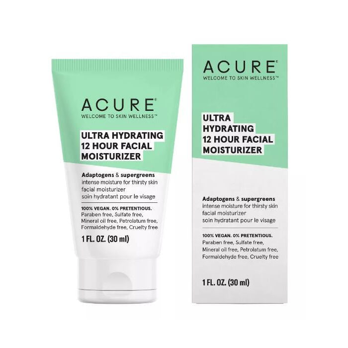 Acure Ultra Hydrating 12 Hour Facial Moisturizer, 1 oz.