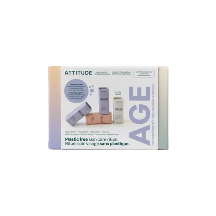 Attitude Oceanly Anti-Aging Ritual Discovery Mini Skin Kit, 1 oz.