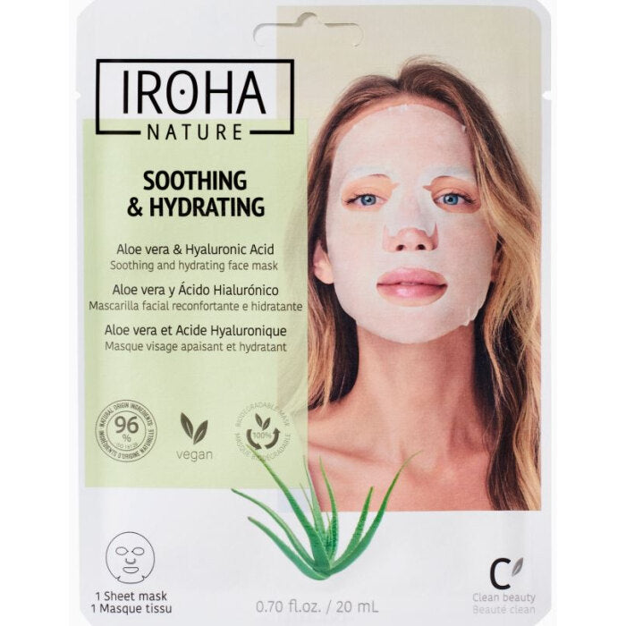 Iroha Nature Soothing & Hydrating Face Sheet Mask, 0.7 oz.